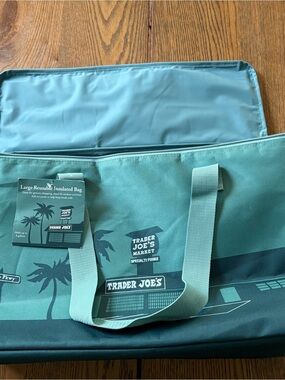 Large Reusable Insulated Tote Bag - Teal